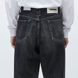 The WASHED DENIM DP / WIDE PANTS BLACK available online with global shipping, and in PAM Stores Melbourne and Sydney.