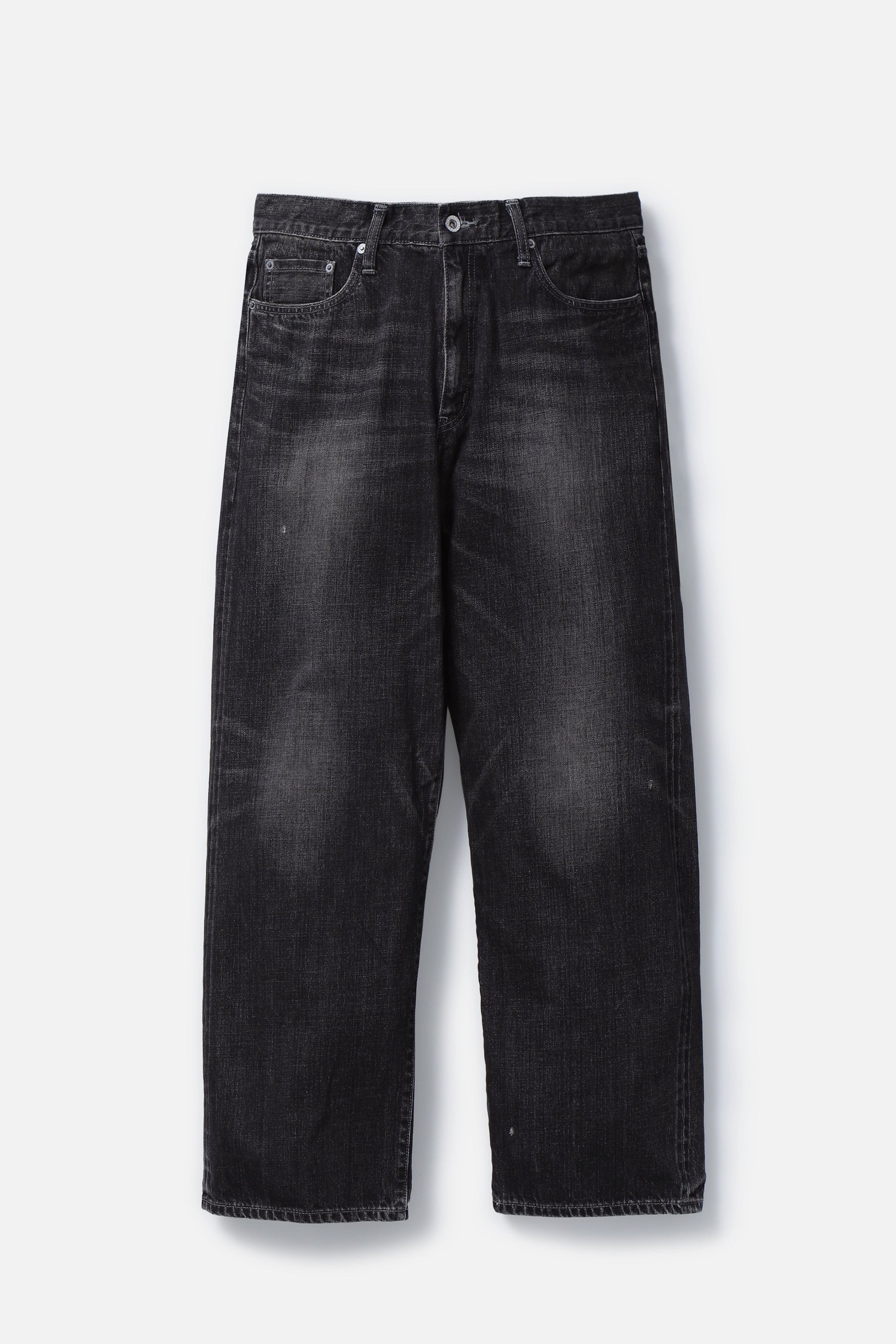 The WASHED DENIM DP / WIDE PANTS BLACK available online with global shipping, and in PAM Stores Melbourne and Sydney.