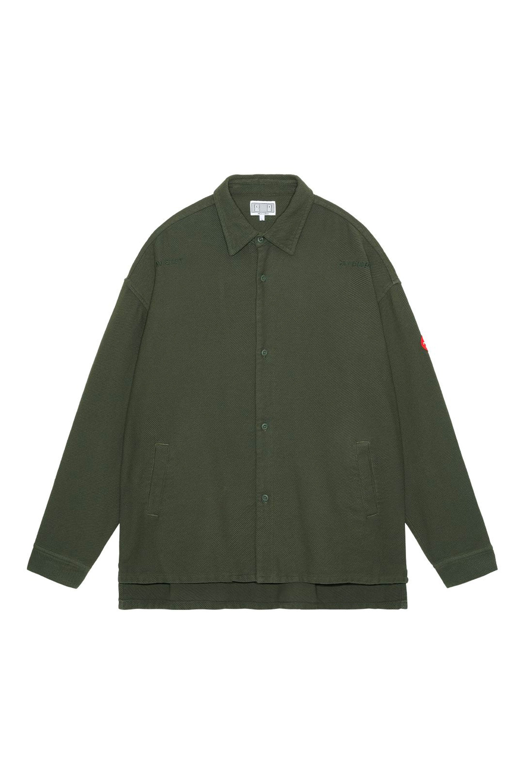 The CAV EMPT - WELT POCKETS BIG SHIRT GREEN available online with global shipping, and in PAM Stores Melbourne and Sydney.
