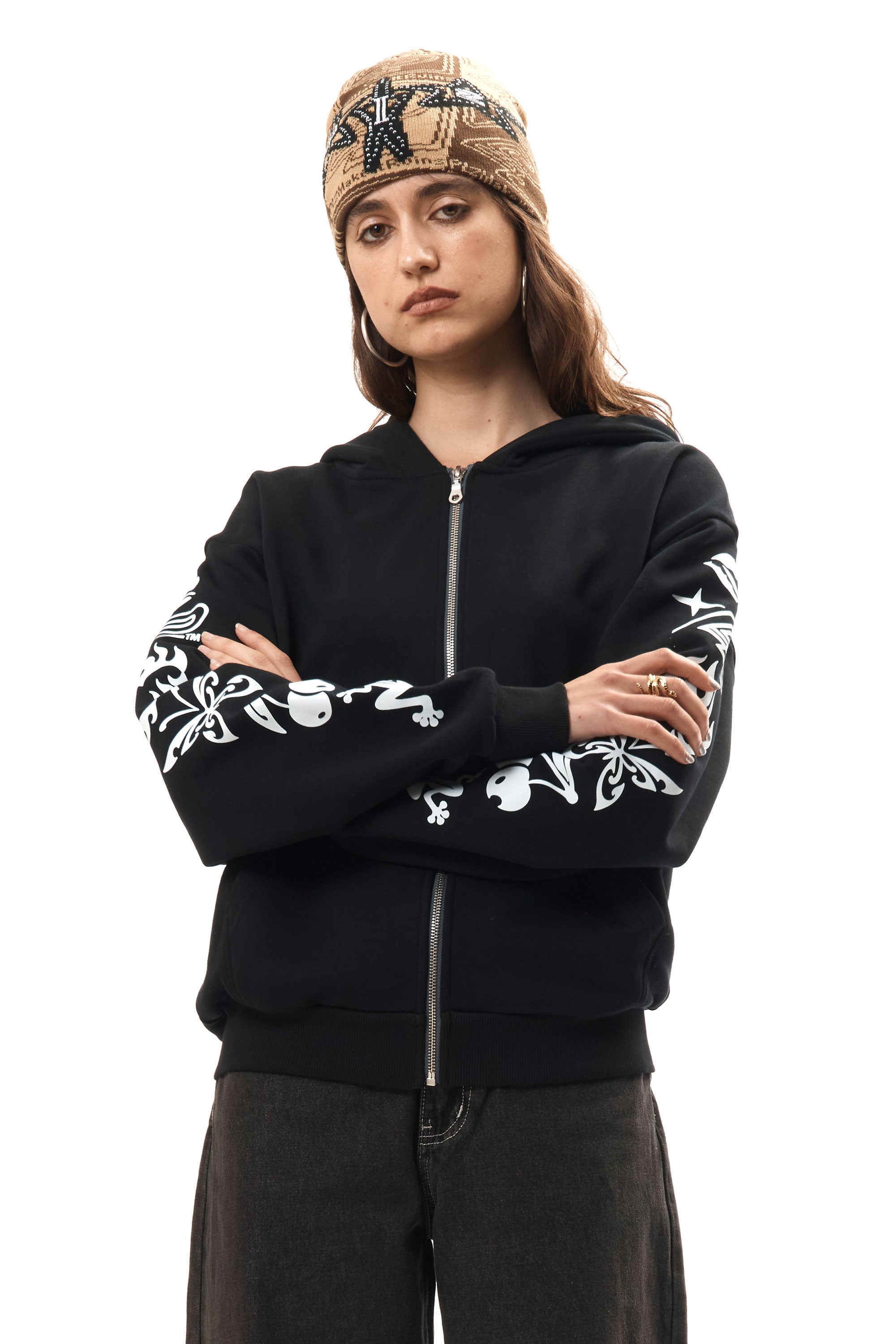 The Elemental Zip-Up Hoodie Black available online with global shipping, and in PAM Stores Melbourne and Sydney.