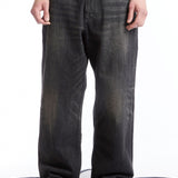 The WASHED DENIM DP / WIDE PANTS BLACK available online with global shipping, and in PAM Stores Melbourne and Sydney.