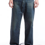The WASHED DENIM DP / WIDE PANTS INDIGO available online with global shipping, and in PAM Stores Melbourne and Sydney.