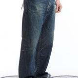 The WASHED DENIM DP / WIDE PANTS INDIGO available online with global shipping, and in PAM Stores Melbourne and Sydney.