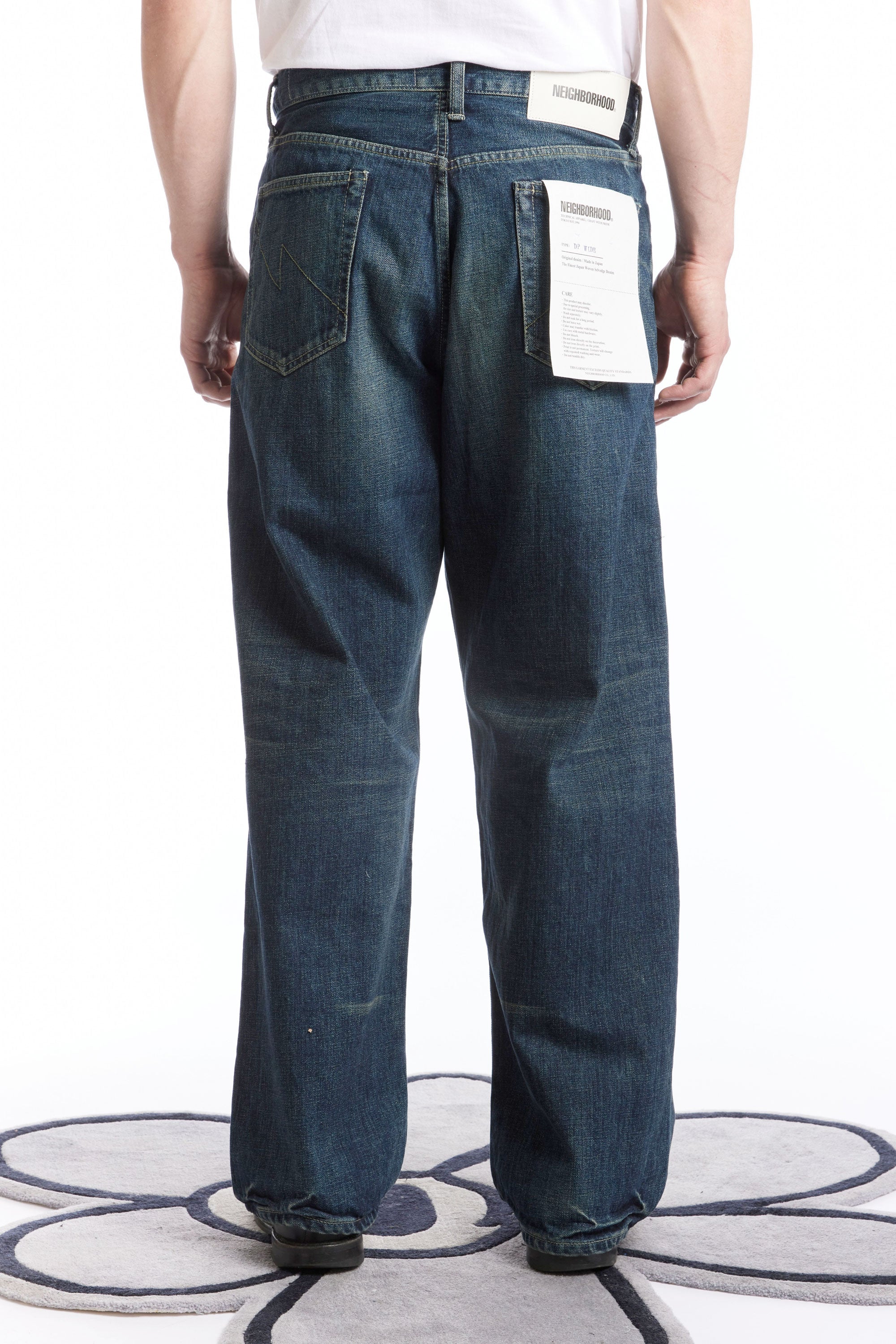 The WASHED DENIM DP WIDE PANTS INDIGO available online with global shipping, and in PAM Stores Melbourne and Sydney.