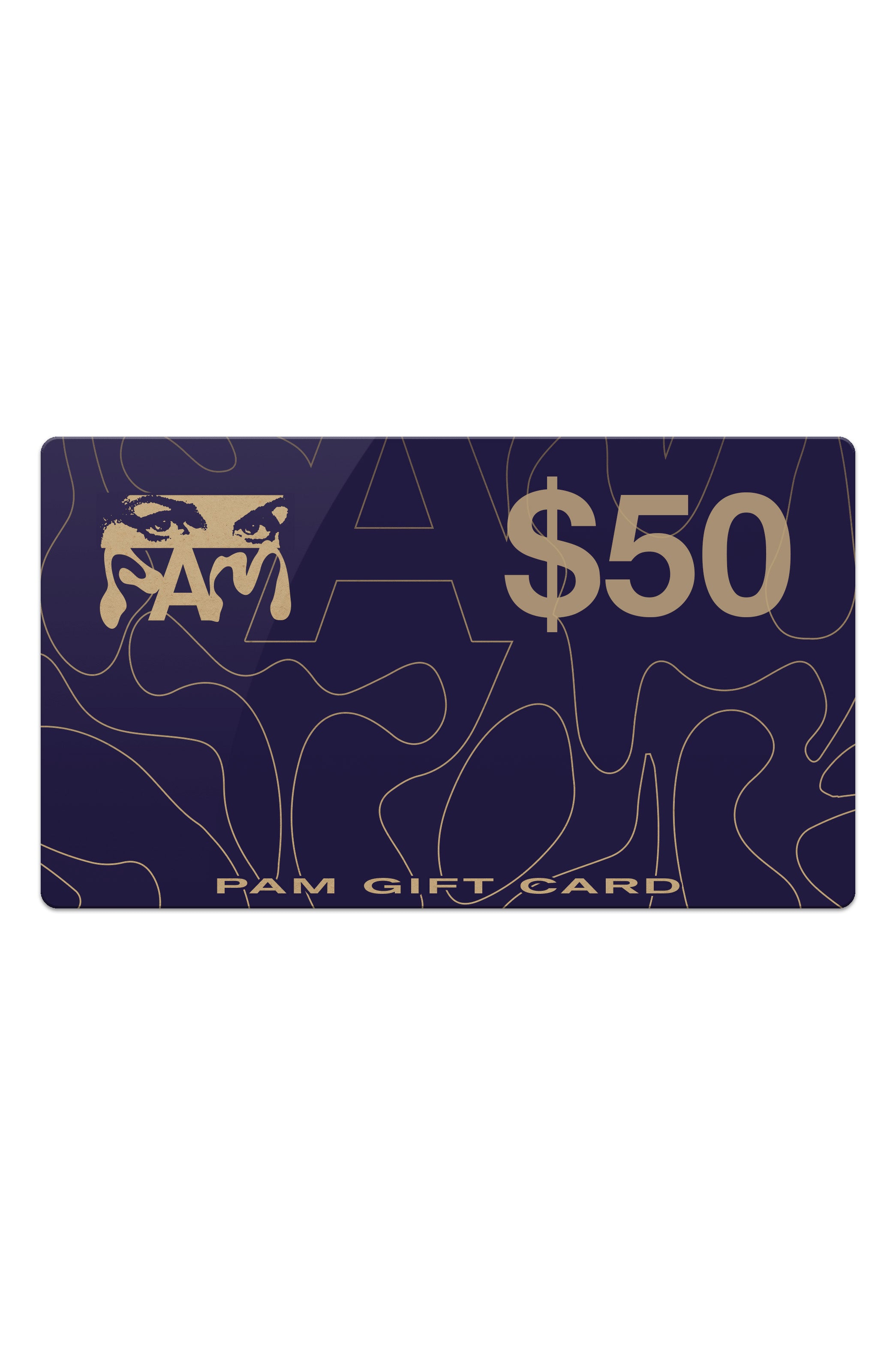 The PAM GIFT CARD $50 AUD available online with global shipping, and in PAM Stores Melbourne and Sydney.