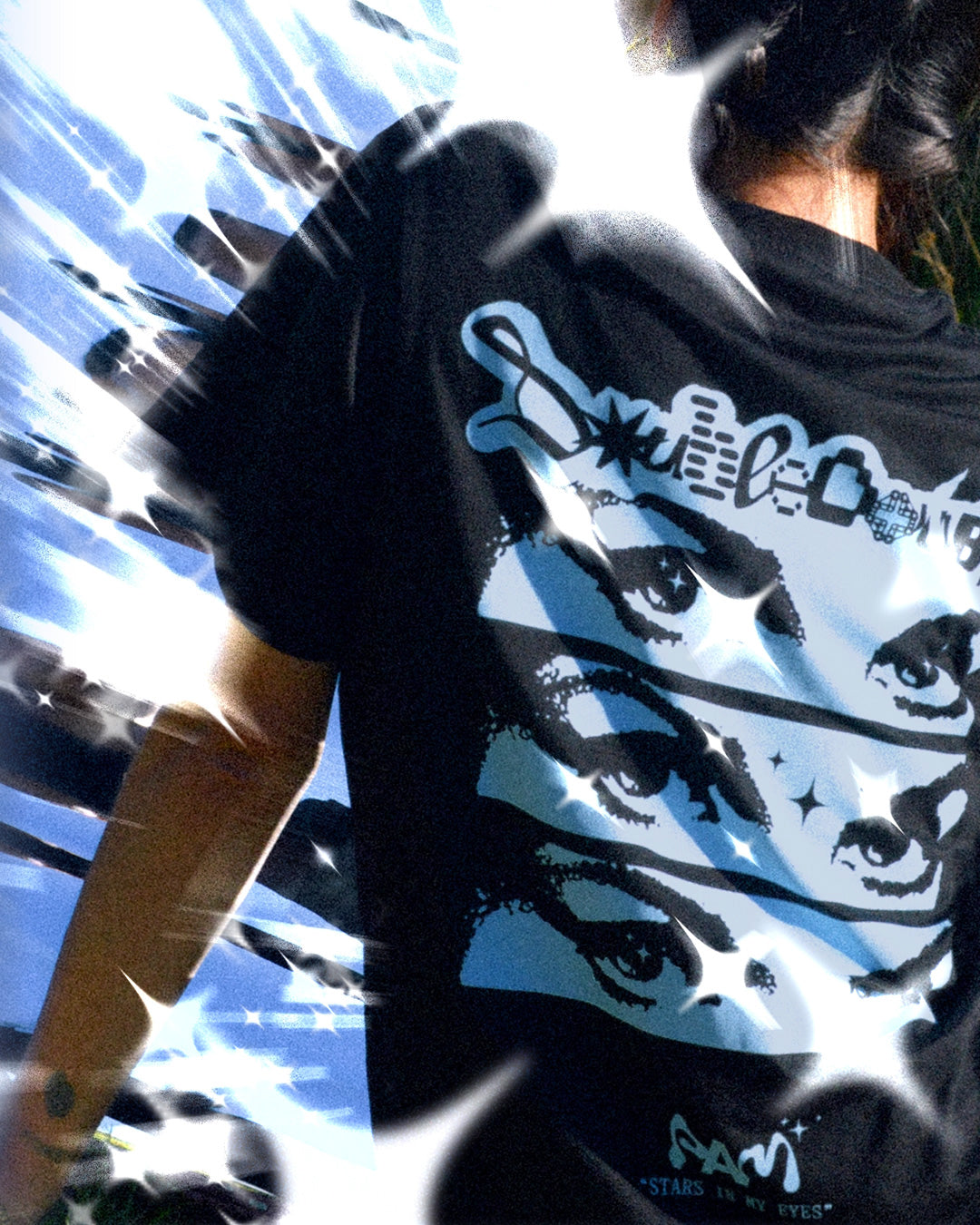 The Stars SS Tee available online with global shipping, and in PAM Stores Melbourne and Sydney.