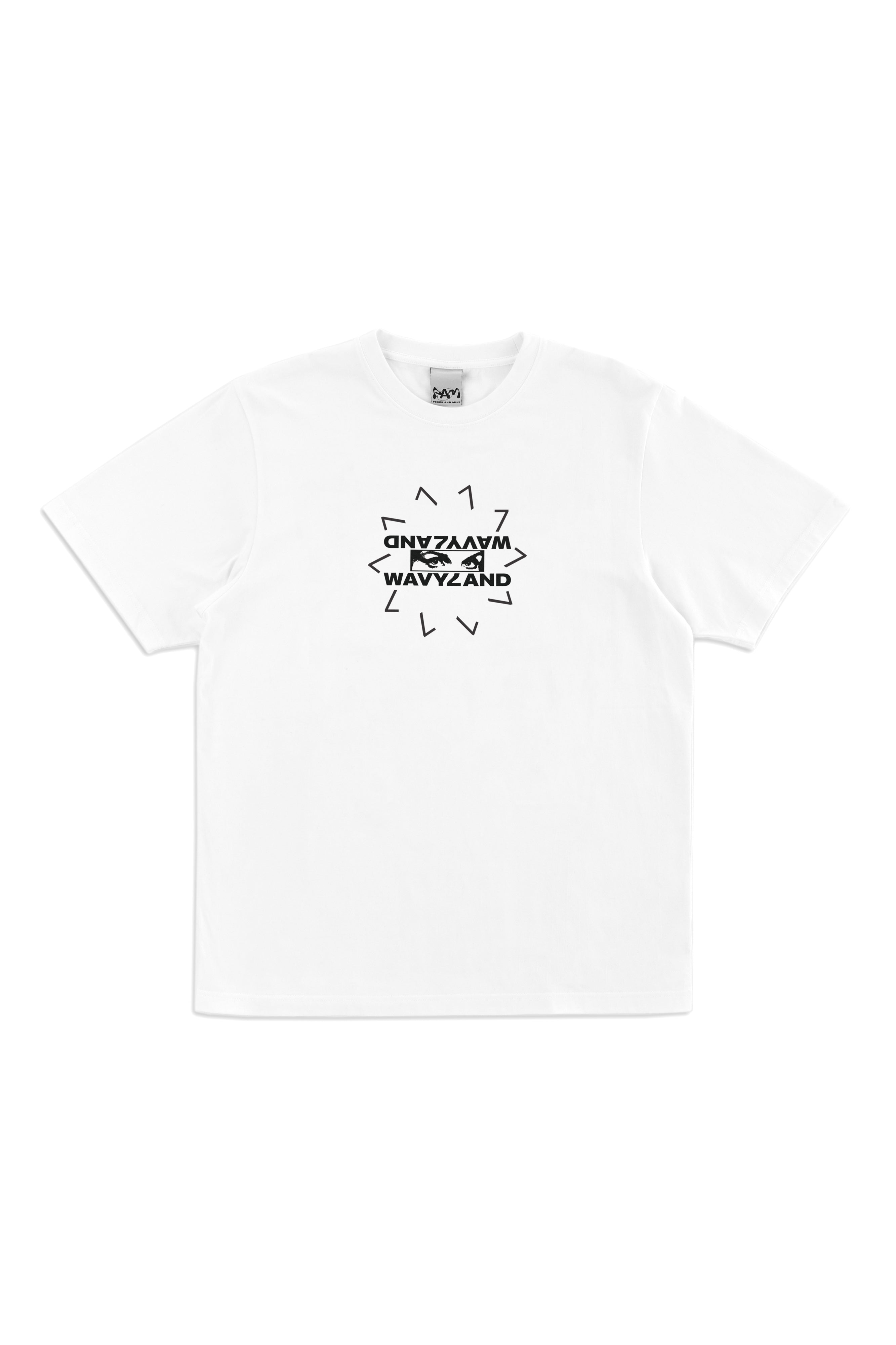 The 7 YEAR ANNIVERSARY SS TEE - WHITE available online with global shipping, and in PAM Stores Melbourne and Sydney.