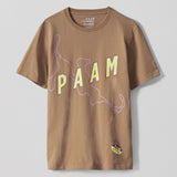 The PAAM 1.5 SS TEE BROWN available online with global shipping, and in PAM Stores Melbourne and Sydney.