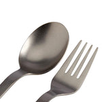 The TITANIUM FORK & SPOON SET  available online with global shipping, and in PAM Stores Melbourne and Sydney.