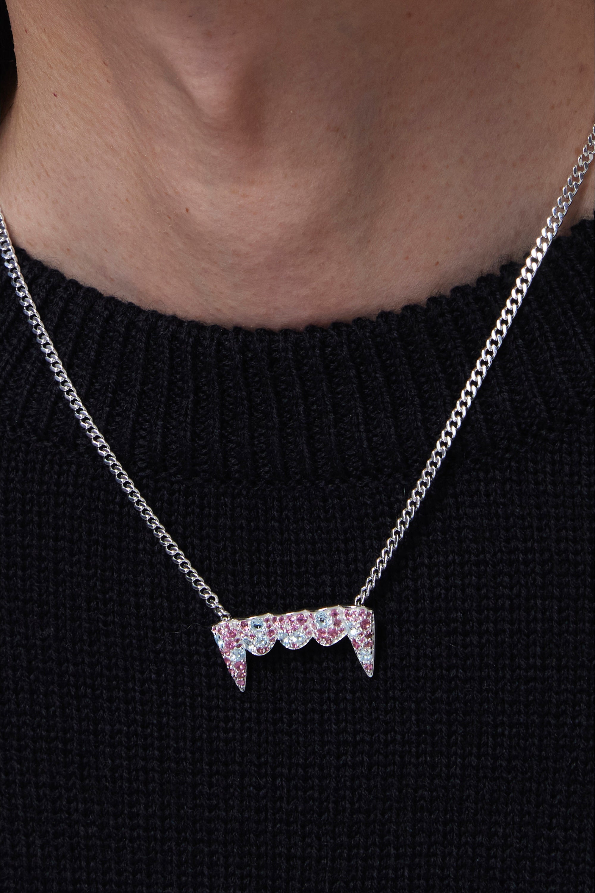 The GRILLZ FANGZ NECKLACE  available online with global shipping, and in PAM Stores Melbourne and Sydney.