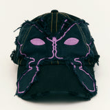 The ALIEN KISS FRAYING BASEBALL CAP  available online with global shipping, and in PAM Stores Melbourne and Sydney.