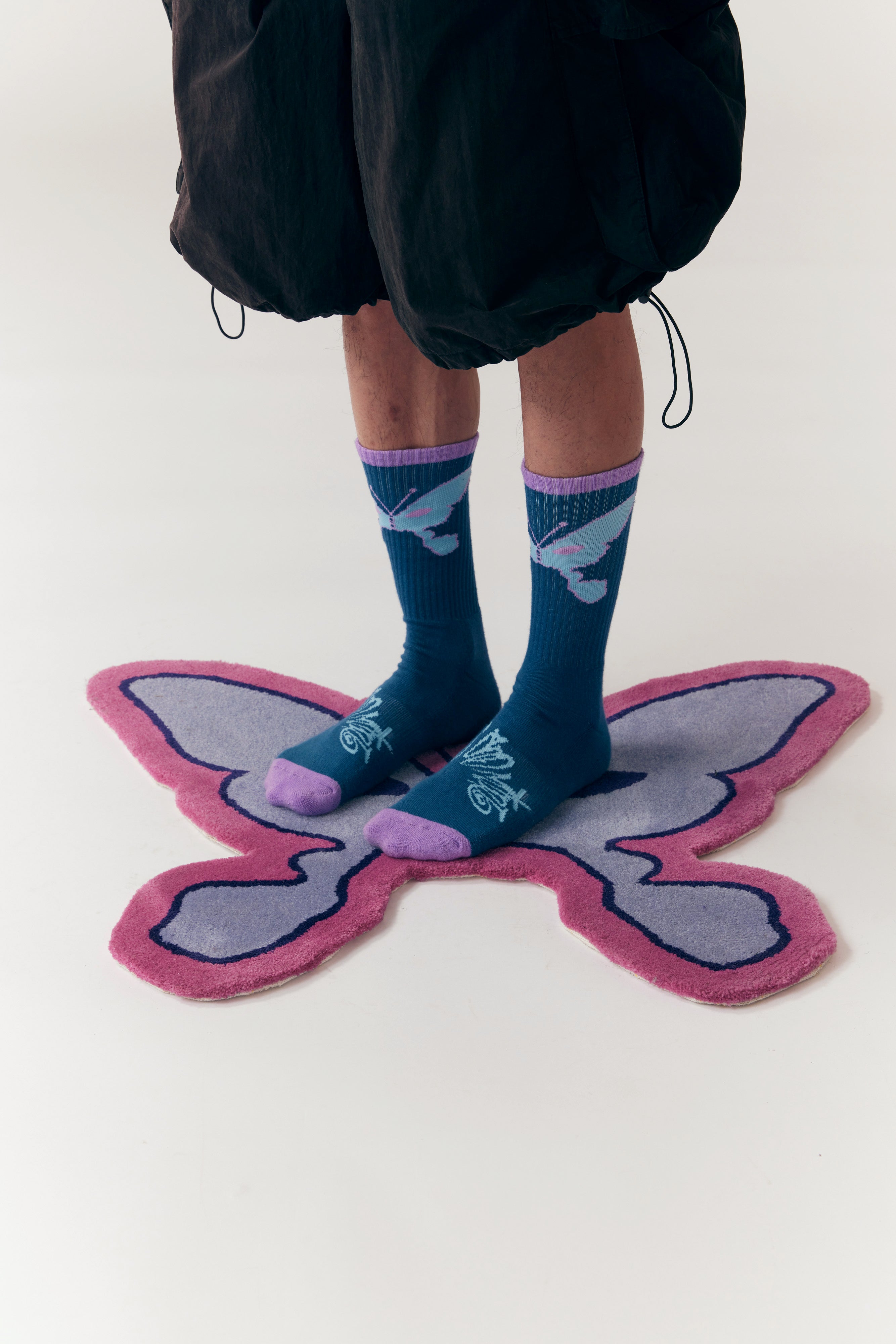 The BUTTERFLY KISS SPORTS SOCK  available online with global shipping, and in PAM Stores Melbourne and Sydney.