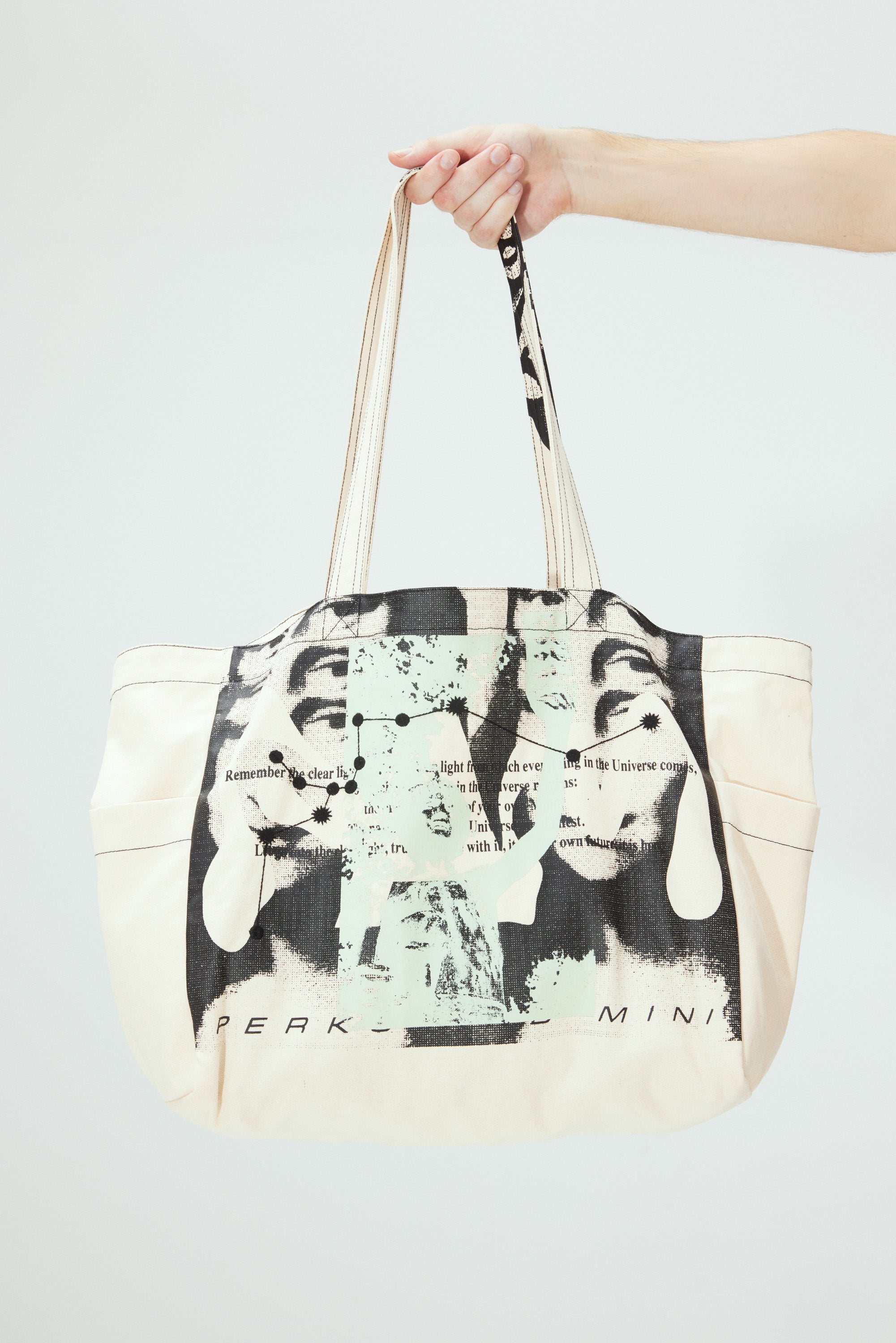 The POETIC VERSE TOTE BAG  available online with global shipping, and in PAM Stores Melbourne and Sydney.