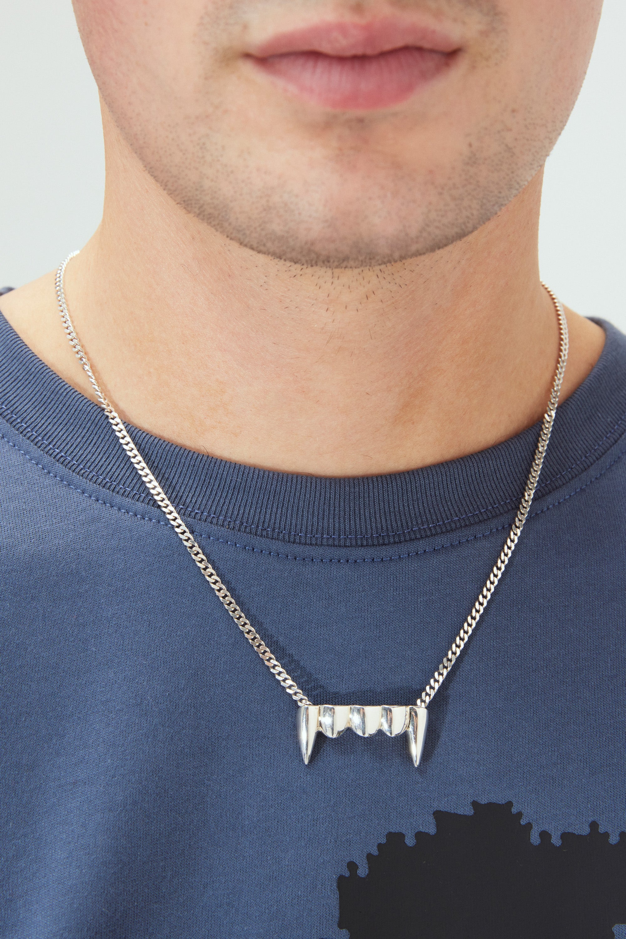 The FANGZ NECKLACE SILVER available online with global shipping, and in PAM Stores Melbourne and Sydney.