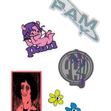 The P.A.M. LUNACY STICKER PACK available online with global shipping, and in PAM Stores Melbourne and Sydney.