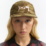 The GARDEN VARIETY CAMO 5 PANEL CAP available online with global shipping, and in PAM Stores Melbourne and Sydney.