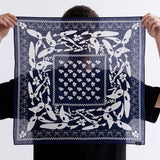 The KALEIDOSCOPE OF BUTTERFLIES BANDANA - NAVY FA available online with global shipping, and in PAM Stores Melbourne and Sydney.