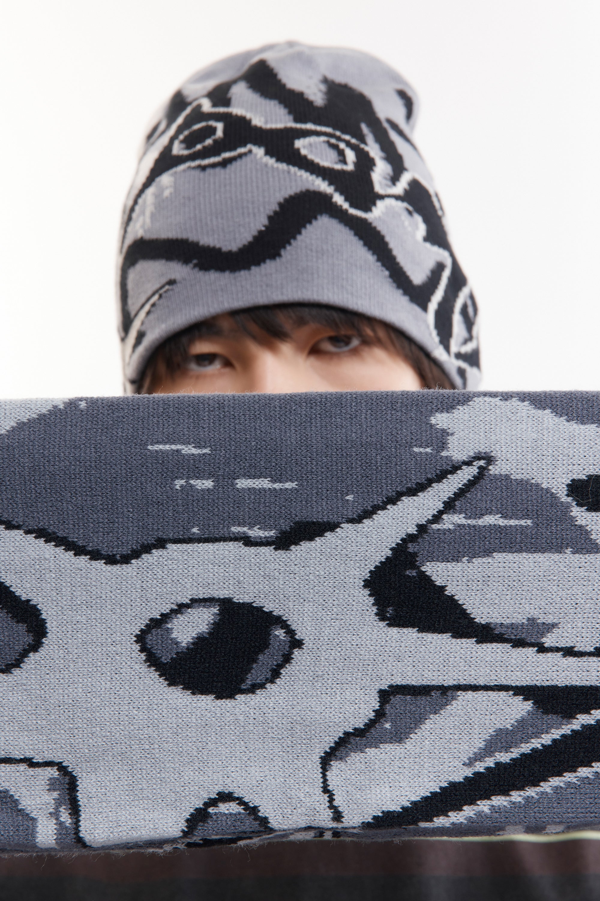 The MULTI SHOT URCHIN BONNET SCARF available online with global shipping, and in PAM Stores Melbourne and Sydney.