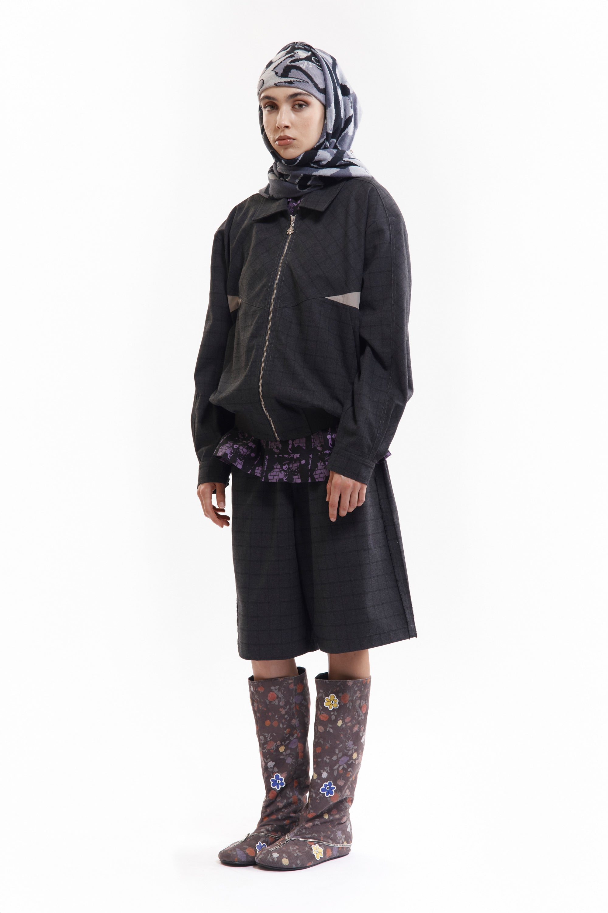 The MULTI SHOT URCHIN BONNET SCARF available online with global shipping, and in PAM Stores Melbourne and Sydney.