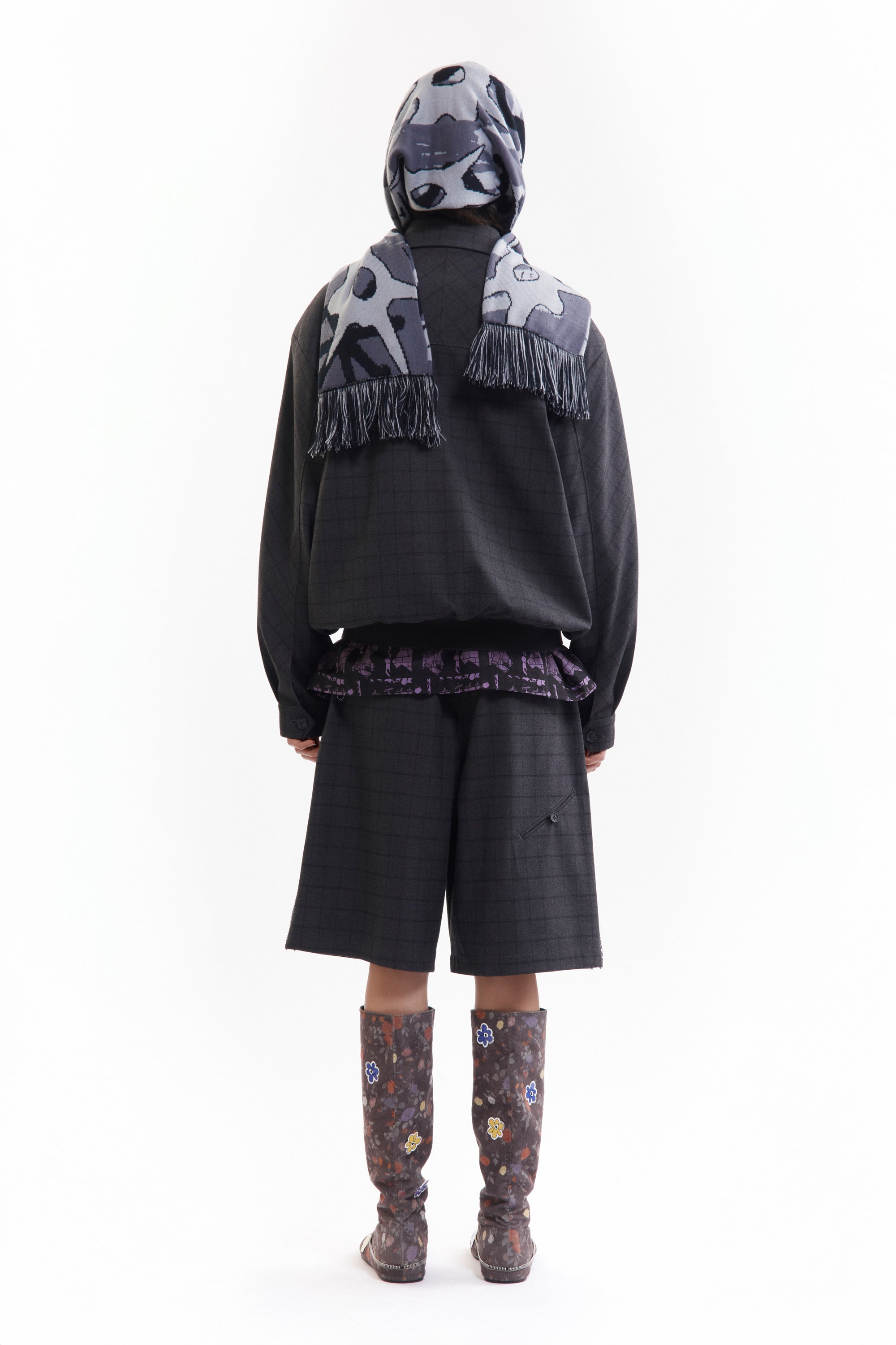 The MULTI SHOT URCHIN BONNET SCARF available online with global shipping, and in PAM Stores Melbourne and Sydney.