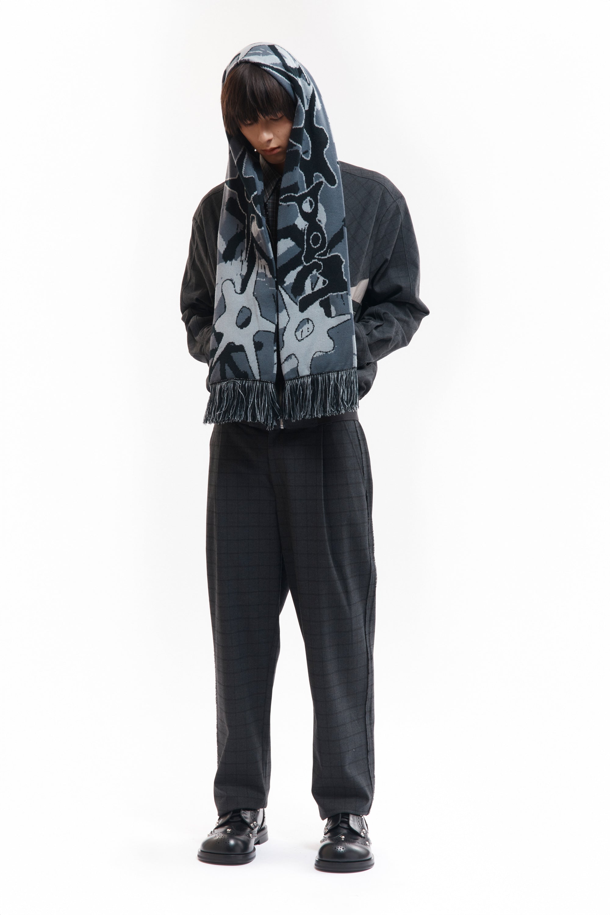 The MULTI SHOT URCHIN BONNET SCARF available online with global shipping, and in PAM Stores Melbourne and Sydney.