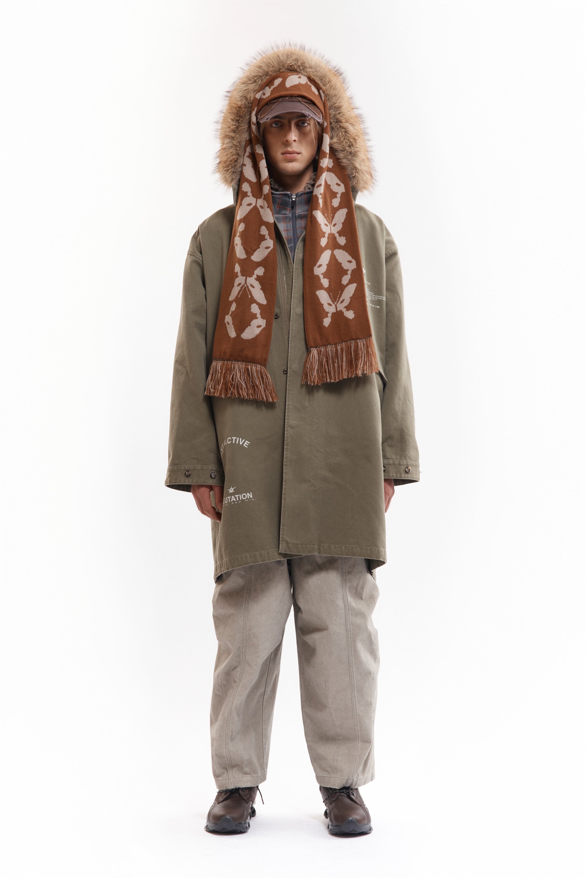 The KALEIDOSCOPE BONNET SCARF available online with global shipping, and in PAM Stores Melbourne and Sydney.