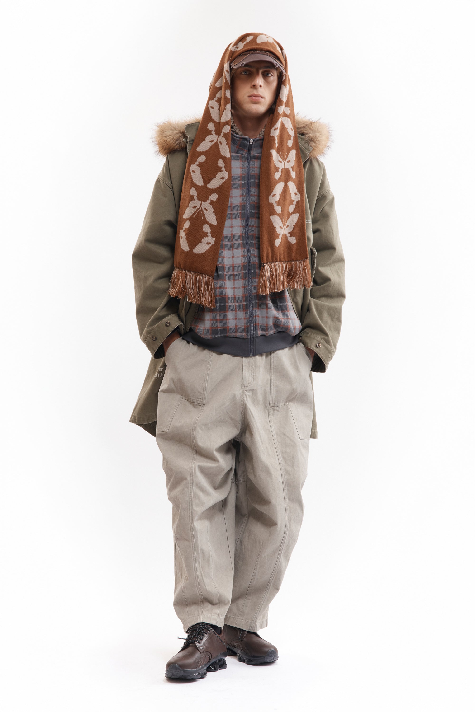 The KALEIDOSCOPE BONNET SCARF available online with global shipping, and in PAM Stores Melbourne and Sydney.
