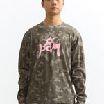 The LS TEE - GARDEN VARIETY CAMO available online with global shipping, and in PAM Stores Melbourne and Sydney.