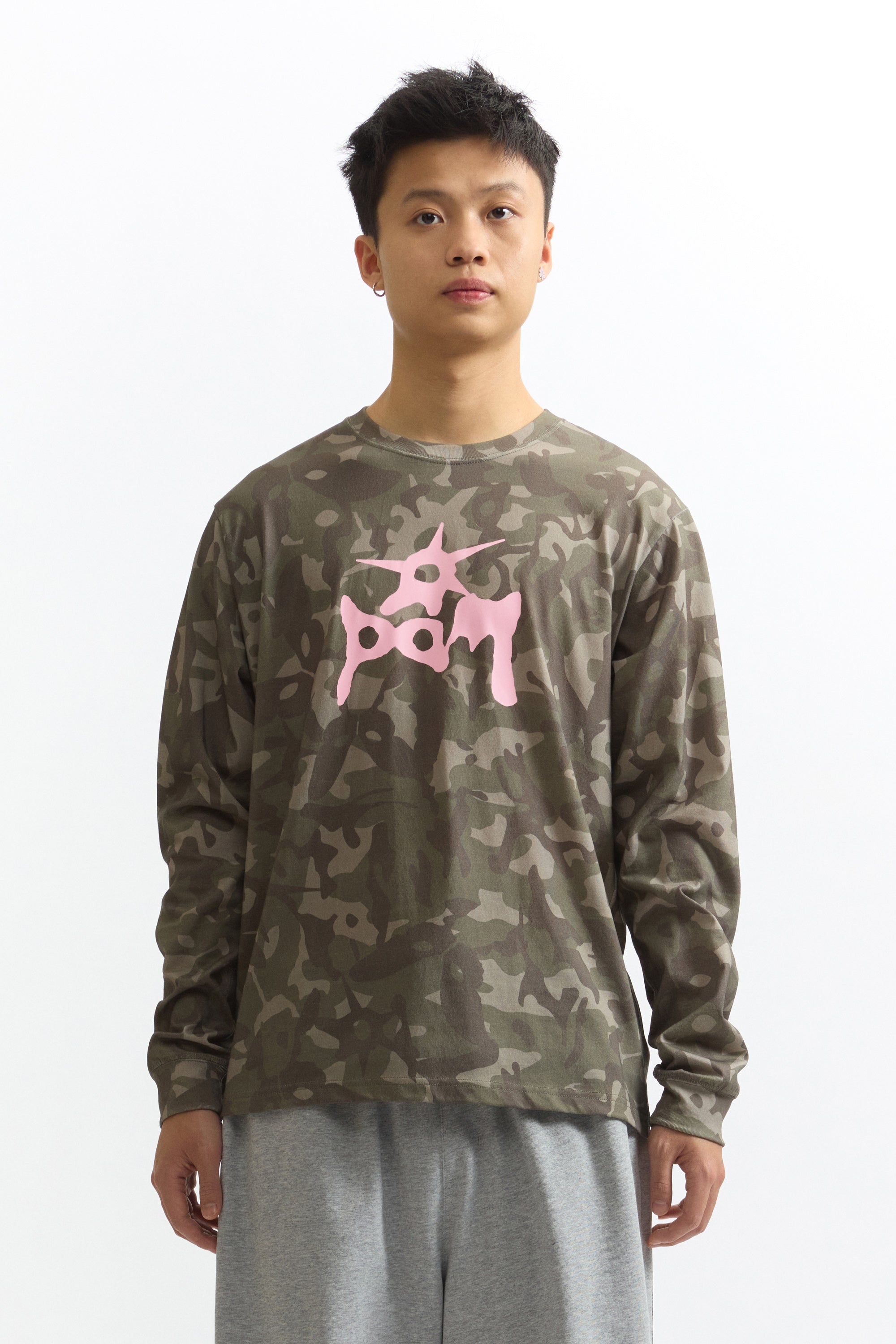 The LS TEE - GARDEN VARIETY CAMO available online with global shipping, and in PAM Stores Melbourne and Sydney.