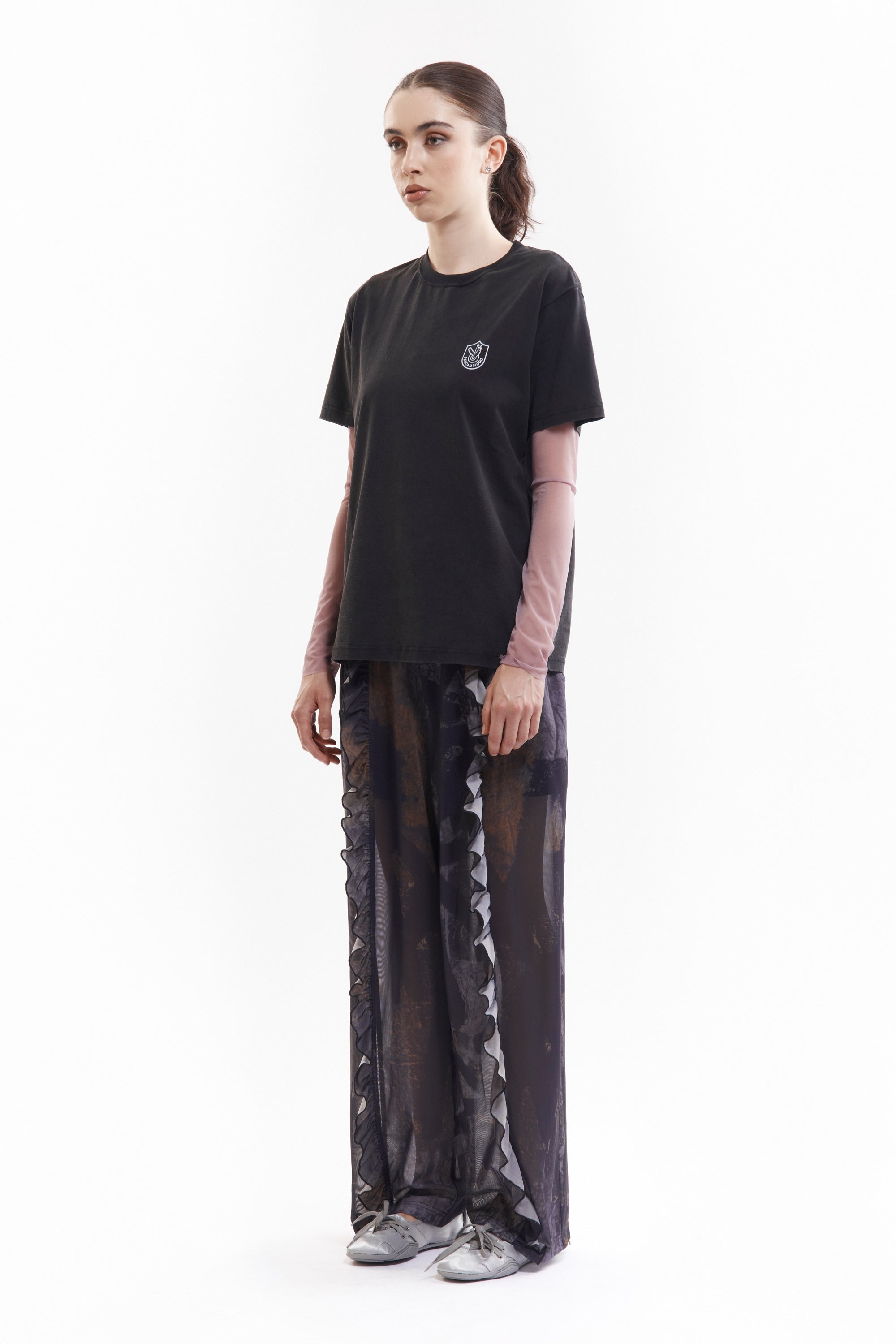 The MURUS MESH RUFFLE TROUSERS available online with global shipping, and in PAM Stores Melbourne and Sydney.