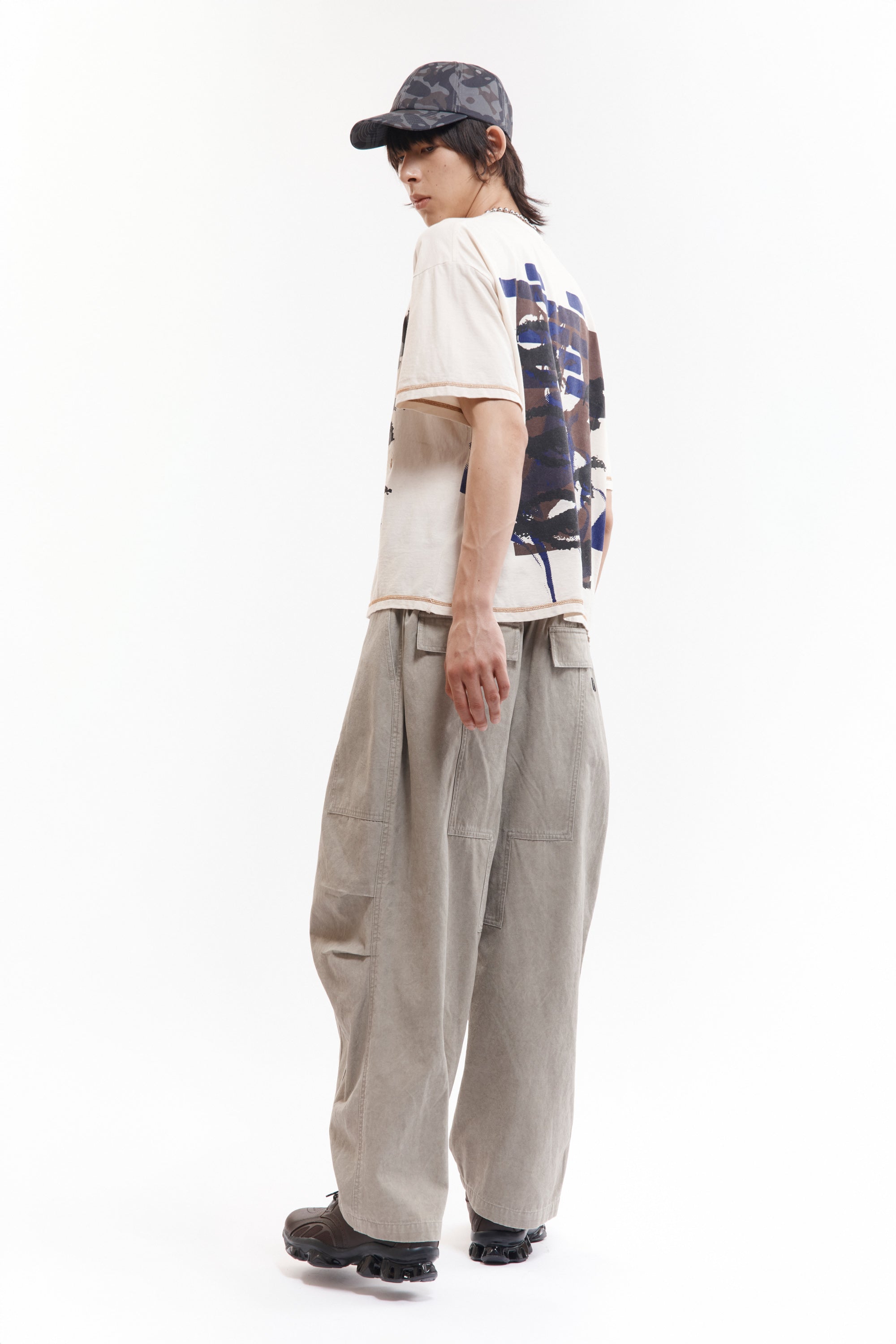 The TWO MIL PONDERING PANT - BEIGE available online with global shipping, and in PAM Stores Melbourne and Sydney.