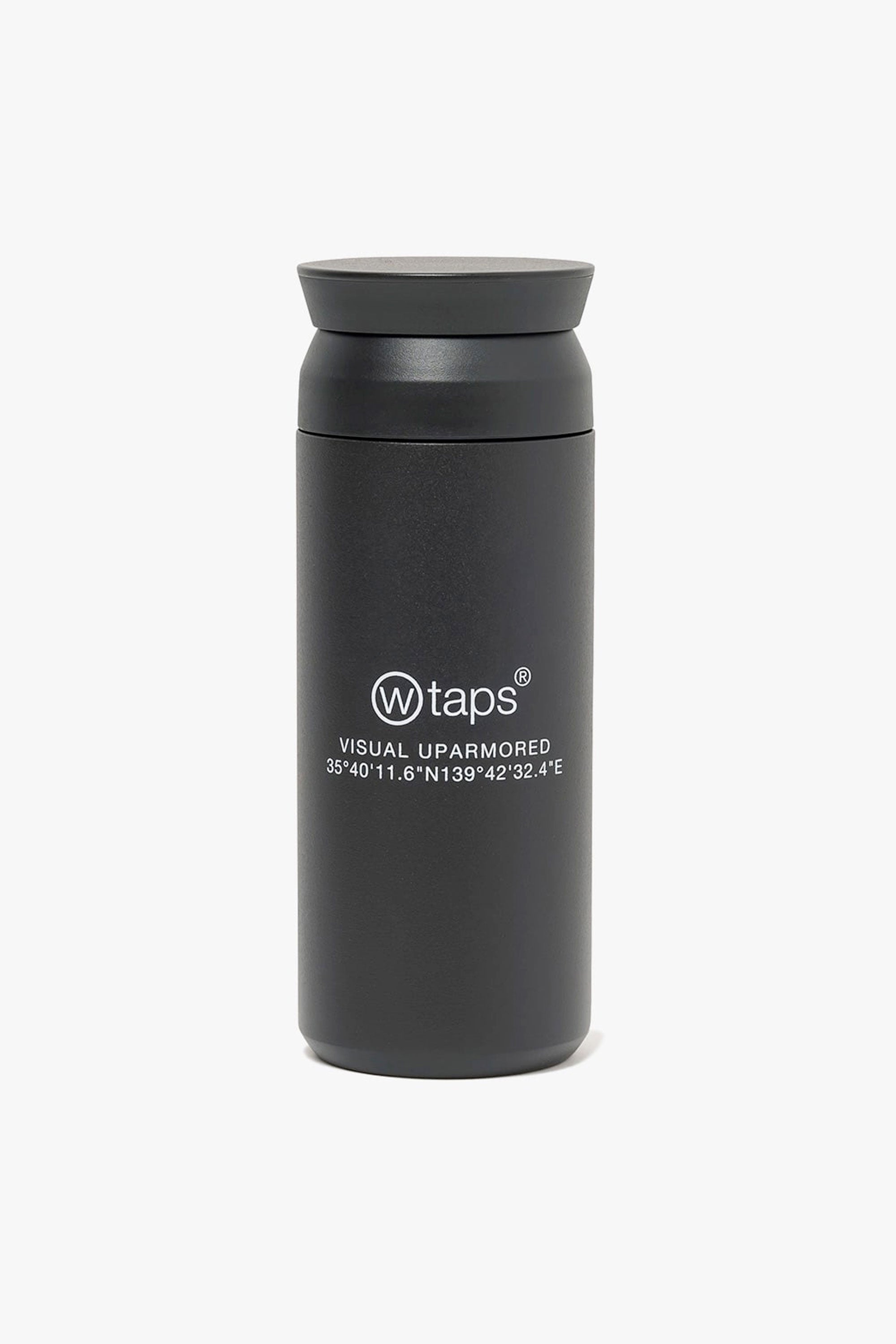 The H2O 350ML STAINLESS STEEL WATER BOTTLE BLACK  available online with global shipping, and in PAM Stores Melbourne and Sydney.