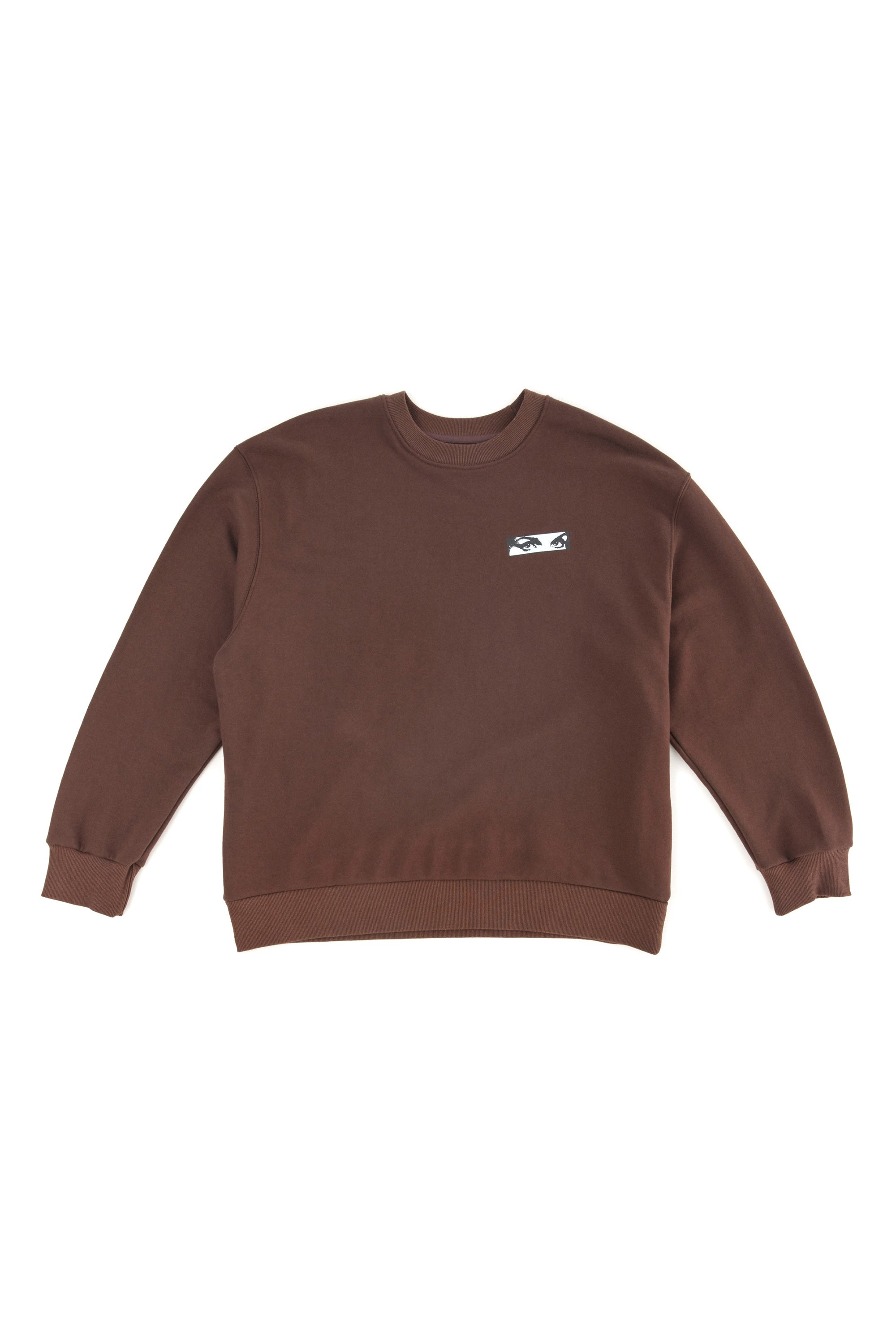 The FLOATING EYES CREW NECK SWEAT  available online with global shipping, and in PAM Stores Melbourne and Sydney.