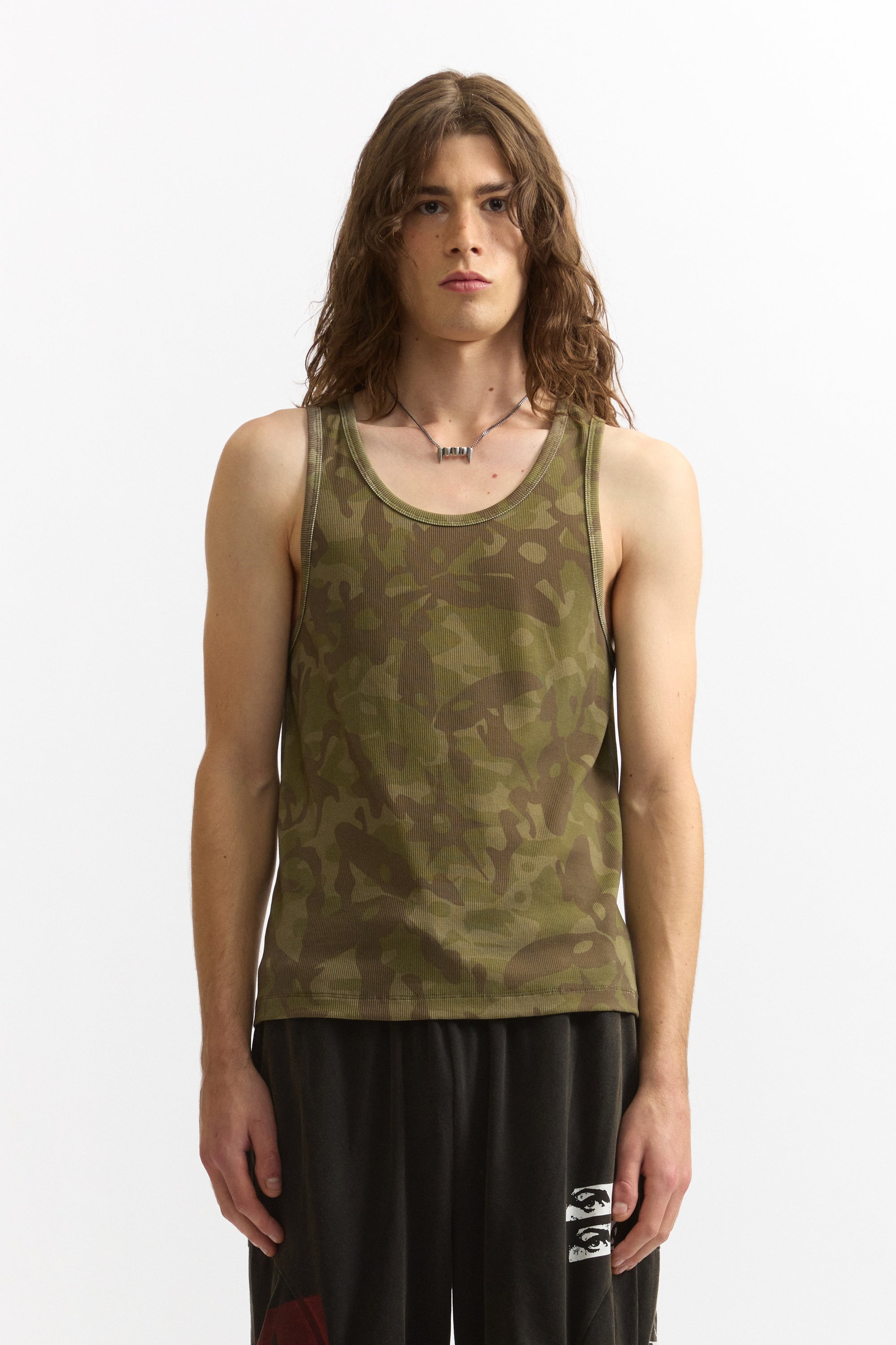 The GARDEN VARIETY CAMO TANK TOP available online with global shipping, and in PAM Stores Melbourne and Sydney.