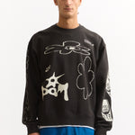 The ICONS CREW NECK SWEAT available online with global shipping, and in PAM Stores Melbourne and Sydney.