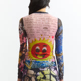 The PHOTO MESH TOP - JOSHUA GORDON available online with global shipping, and in PAM Stores Melbourne and Sydney.