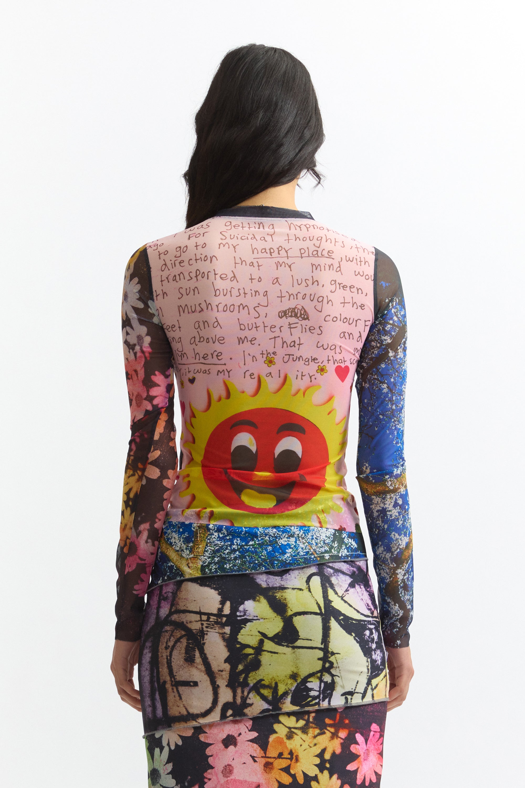 The PHOTO MESH TOP - JOSHUA GORDON available online with global shipping, and in PAM Stores Melbourne and Sydney.