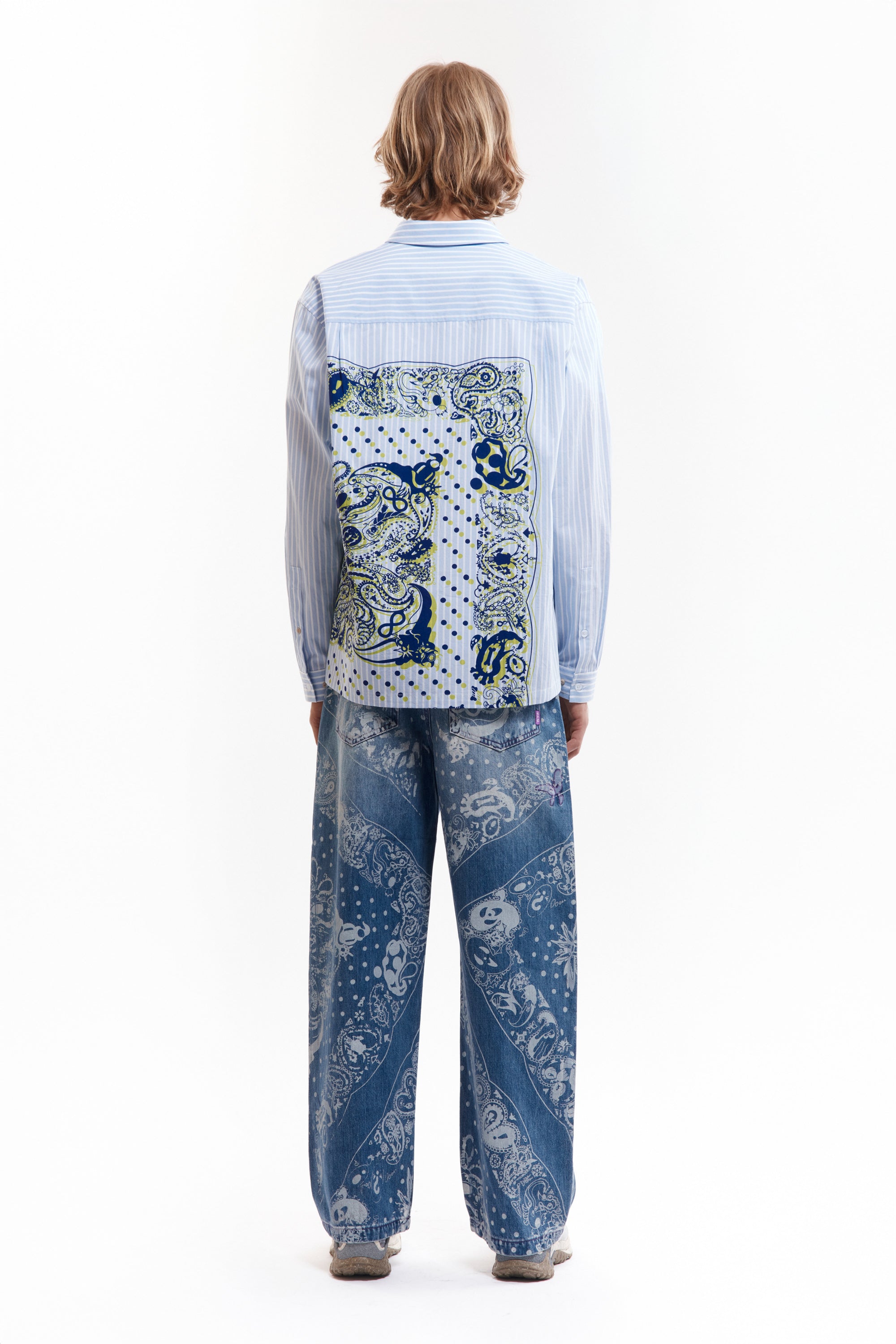 The COCO BANDANA OVER PRINT JEANS available online with global shipping, and in PAM Stores Melbourne and Sydney.