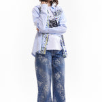 The COCO BANDANA OVER PRINT JEANS available online with global shipping, and in PAM Stores Melbourne and Sydney.
