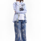 The COCO BANDANA OVER PRINT JEANS available online with global shipping, and in PAM Stores Melbourne and Sydney.