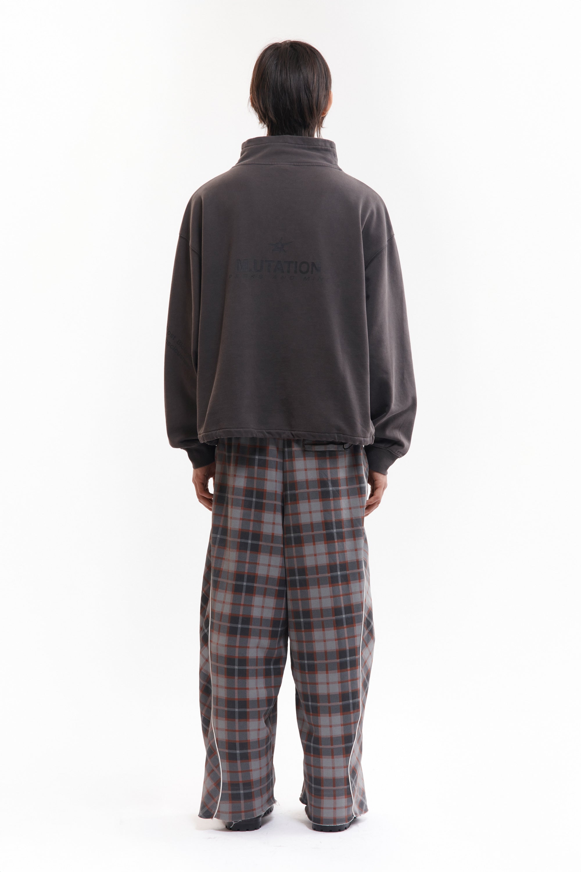 The MUTATION FUNNEL NECK SWEAT available online with global shipping, and in PAM Stores Melbourne and Sydney.