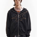 The SHAPE SHIFT HOODED ZIP THRU SWEAT available online with global shipping, and in PAM Stores Melbourne and Sydney.