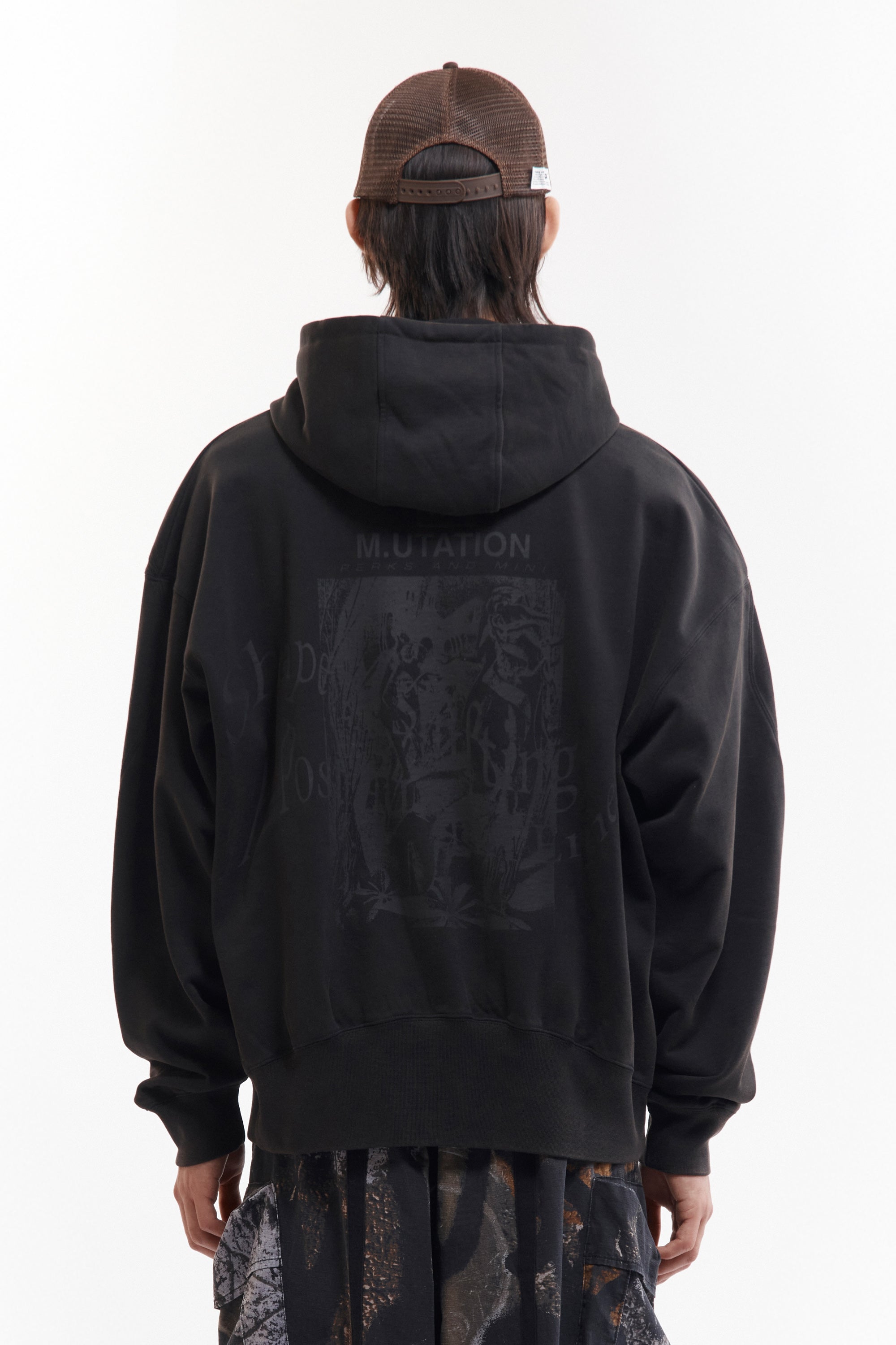 The SHAPE SHIFT HOODED ZIP THRU SWEAT available online with global shipping, and in PAM Stores Melbourne and Sydney.