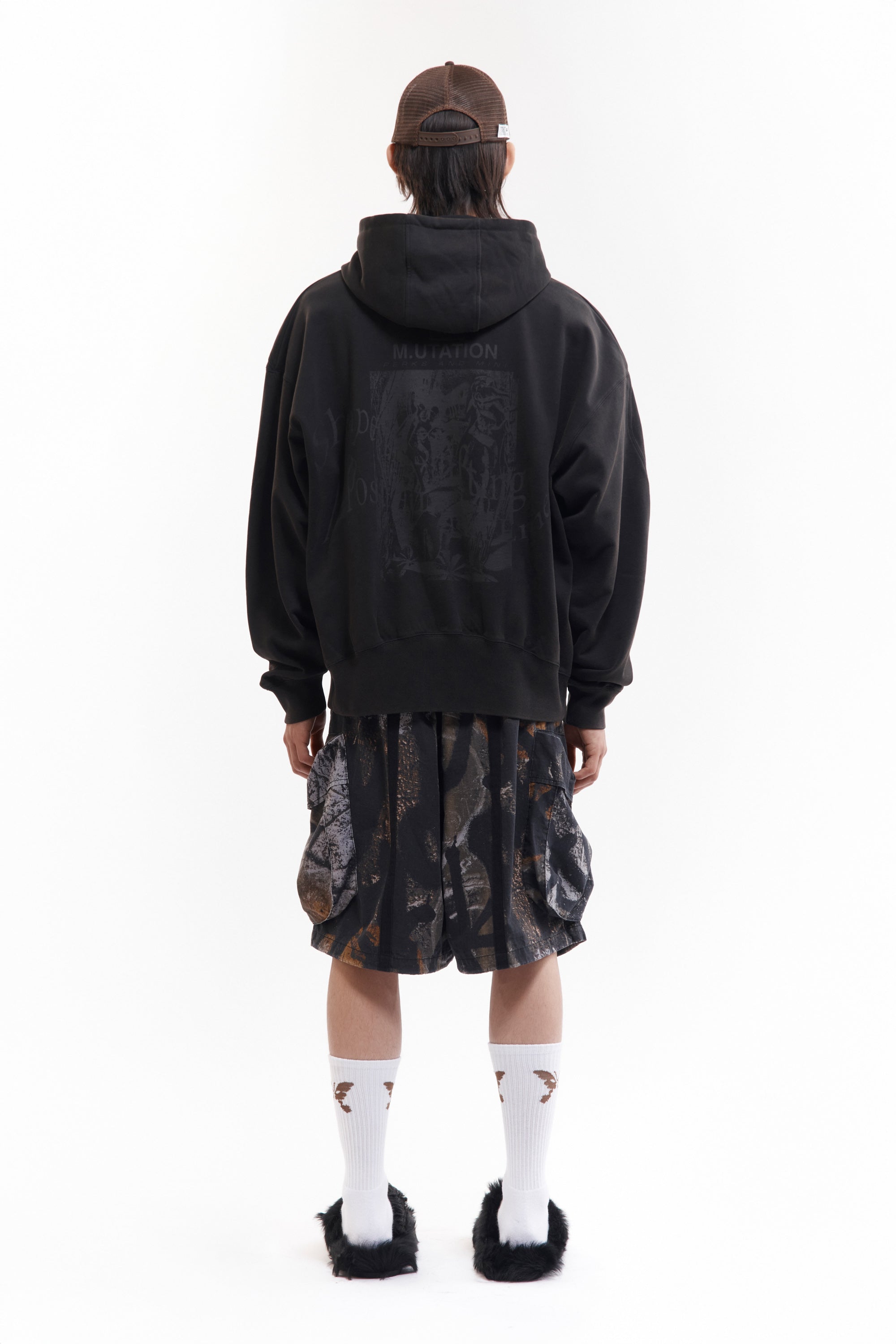 The SHAPE SHIFT HOODED ZIP THRU SWEAT available online with global shipping, and in PAM Stores Melbourne and Sydney.