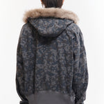 The ABC FUR TRIM HOODED ZIP THRU SWEAT available online with global shipping, and in PAM Stores Melbourne and Sydney.