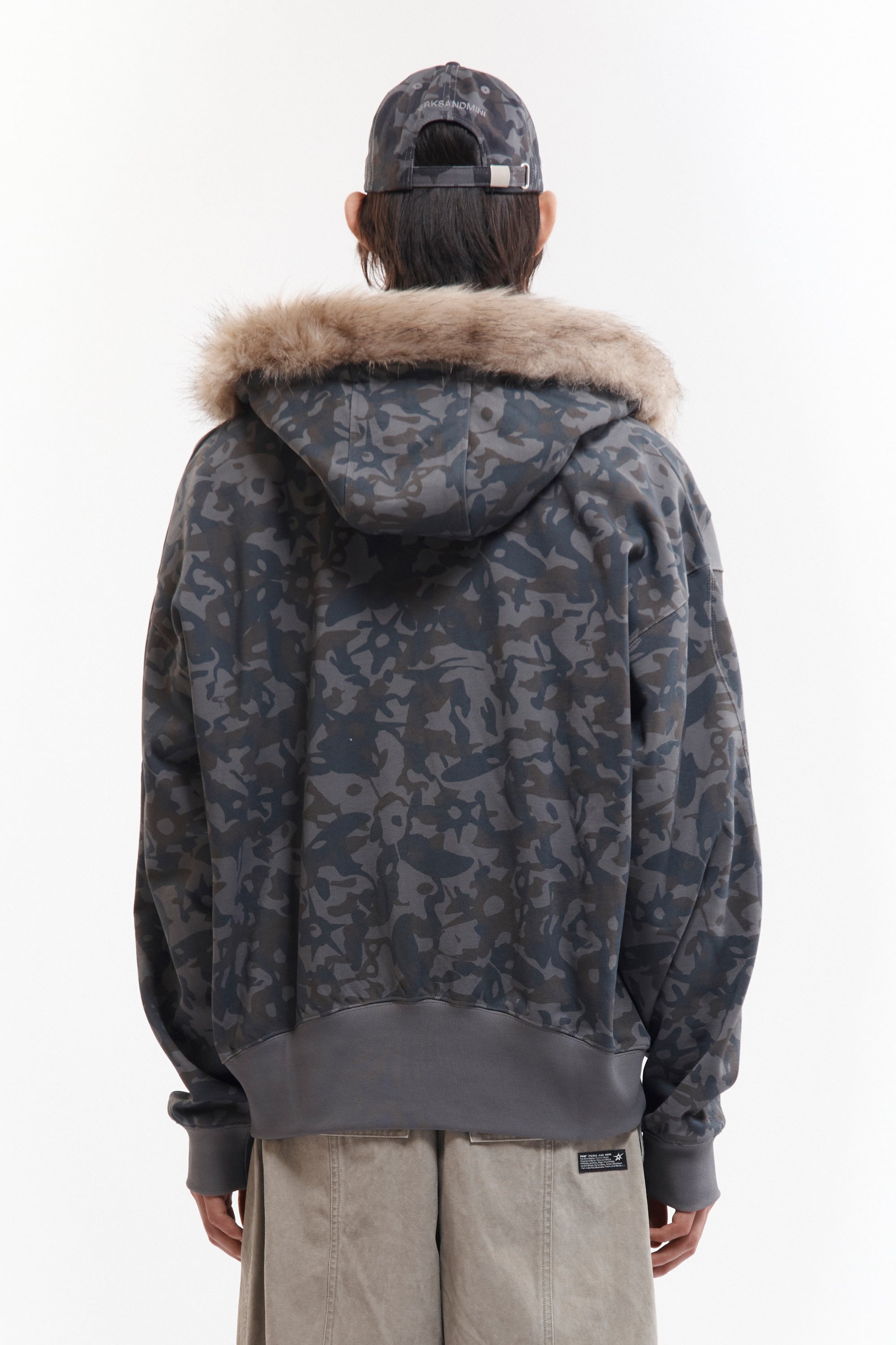 The ABC FUR TRIM HOODED ZIP THRU SWEAT available online with global shipping, and in PAM Stores Melbourne and Sydney.