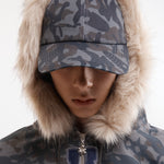 The ABC FUR TRIM HOODED ZIP THRU SWEAT available online with global shipping, and in PAM Stores Melbourne and Sydney.