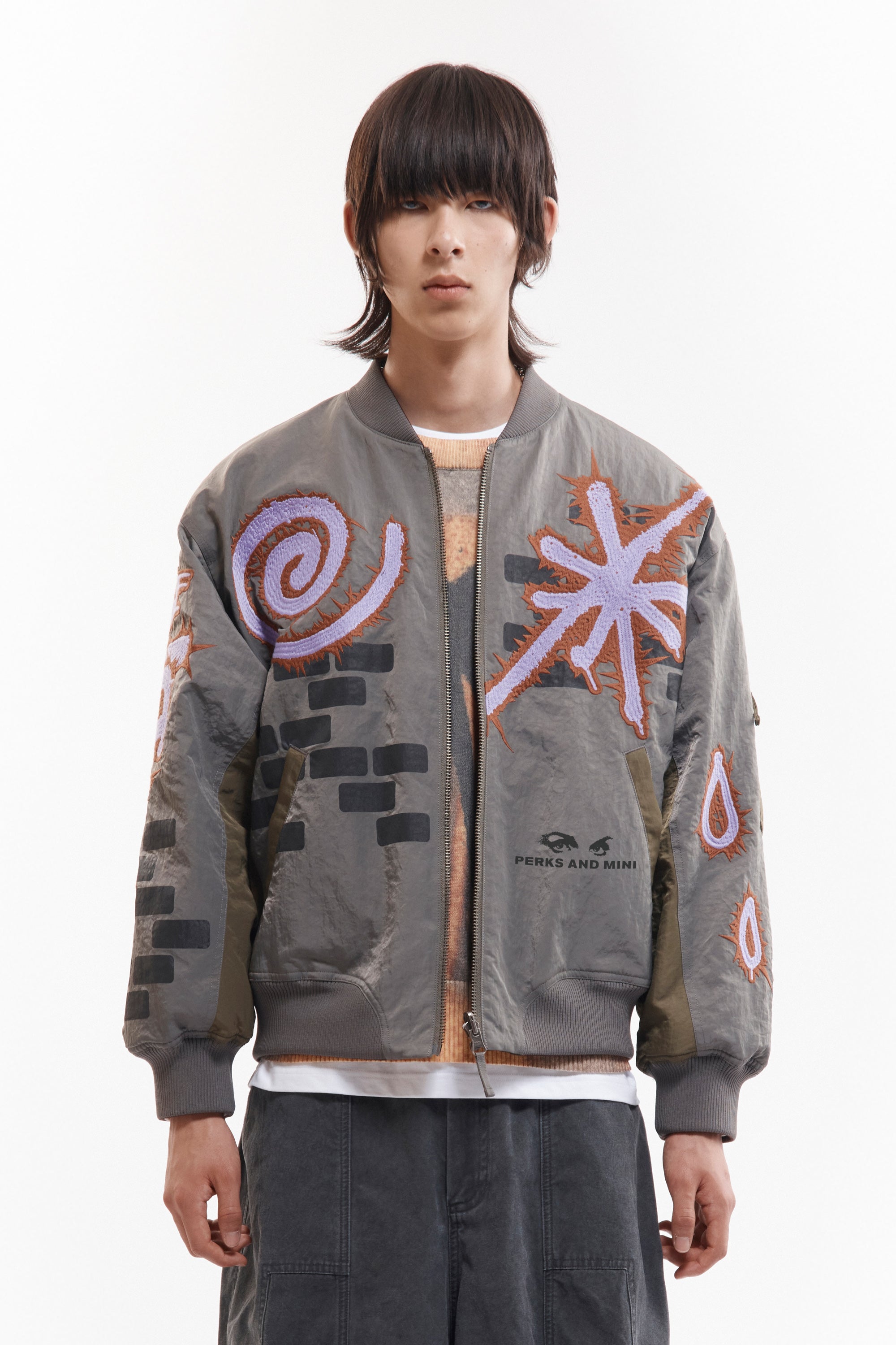 The ADORNED REVERSIBLE BOMBER JACKET available online with global shipping, and in PAM Stores Melbourne and Sydney.