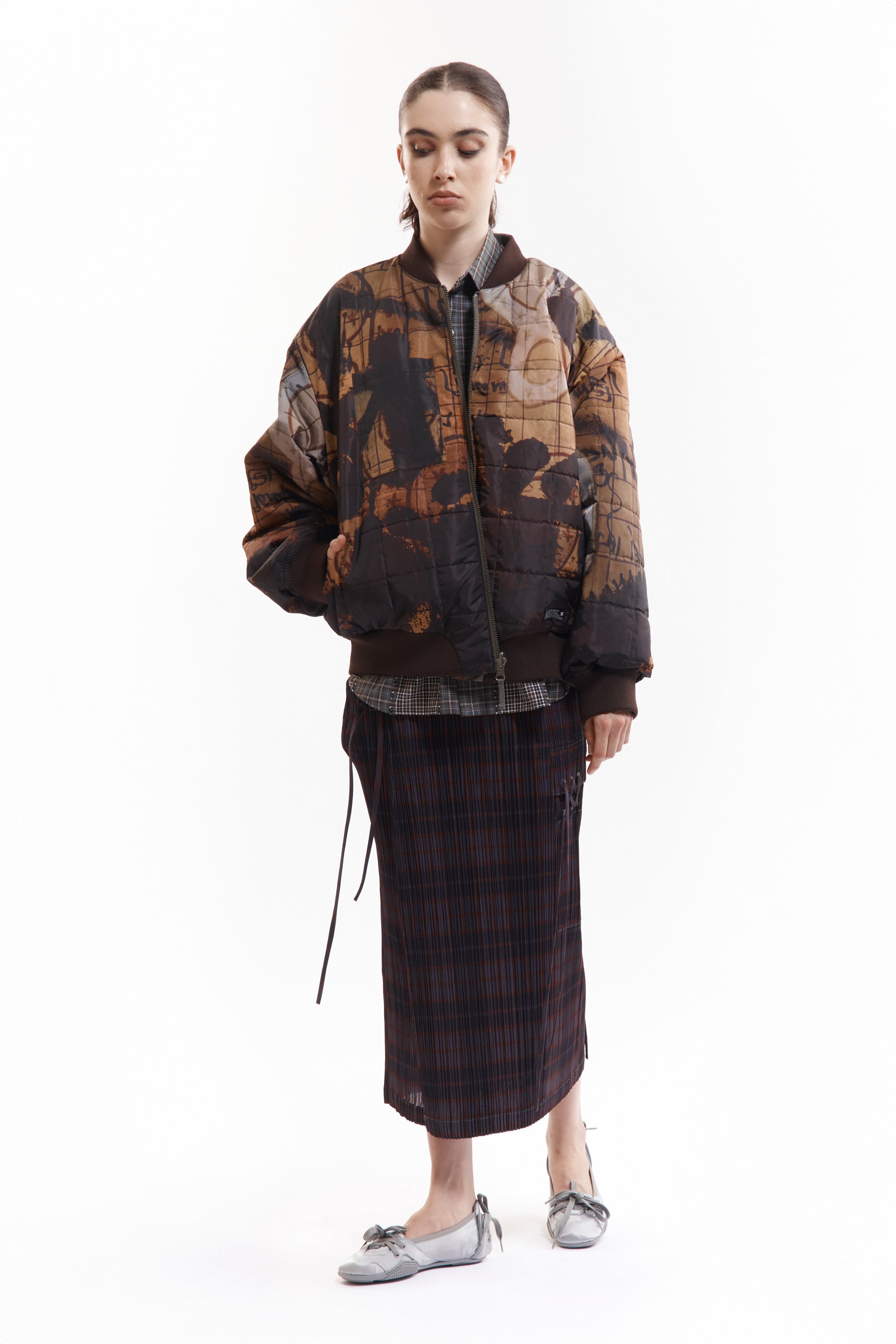 The ADORNED REVERSIBLE BOMBER JACKET available online with global shipping, and in PAM Stores Melbourne and Sydney.