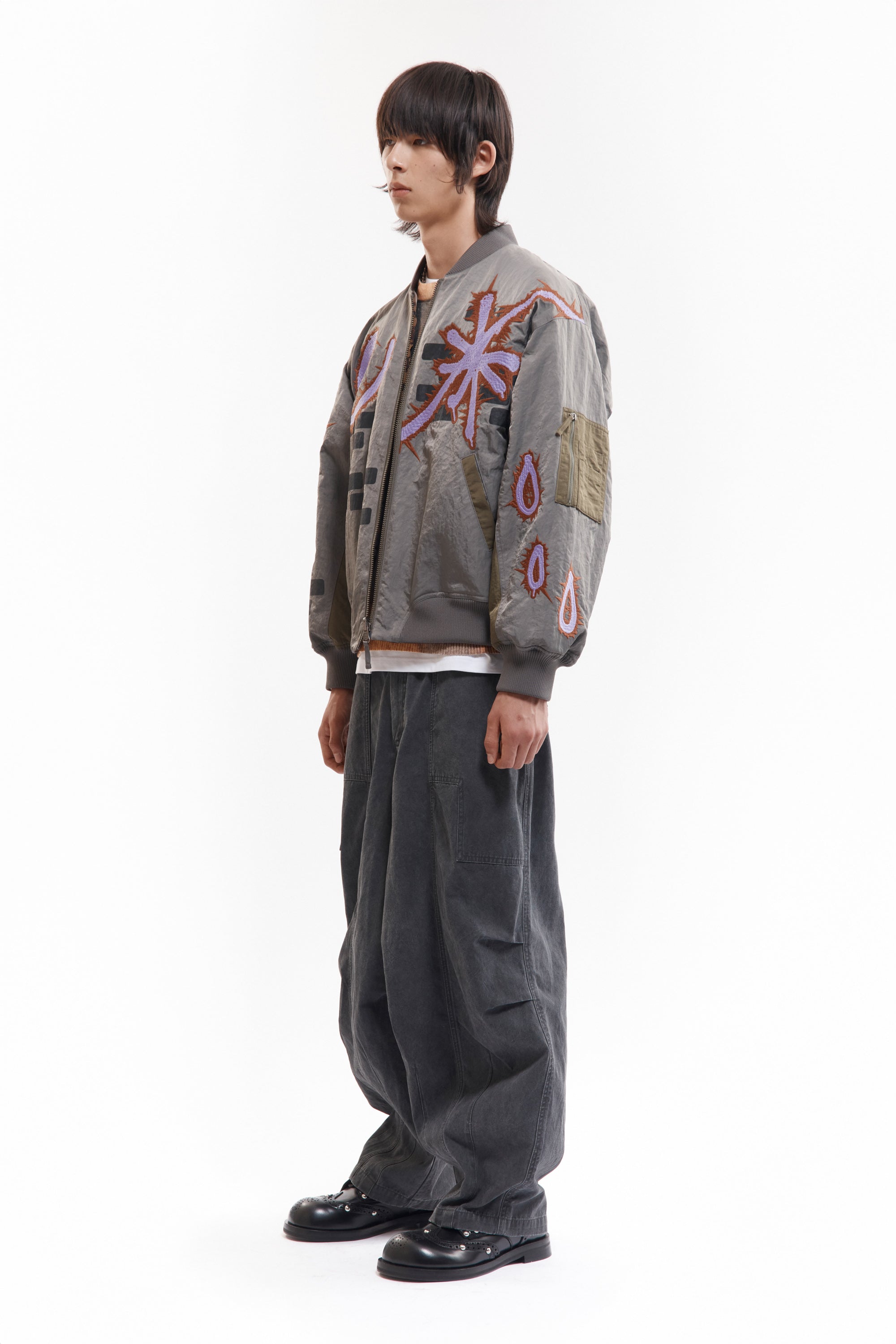 The ADORNED REVERSIBLE BOMBER JACKET available online with global shipping, and in PAM Stores Melbourne and Sydney.
